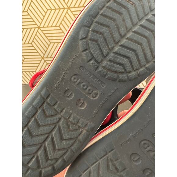Crocs Girls Navy Sandals | Size 1 - Picture 6 of 6